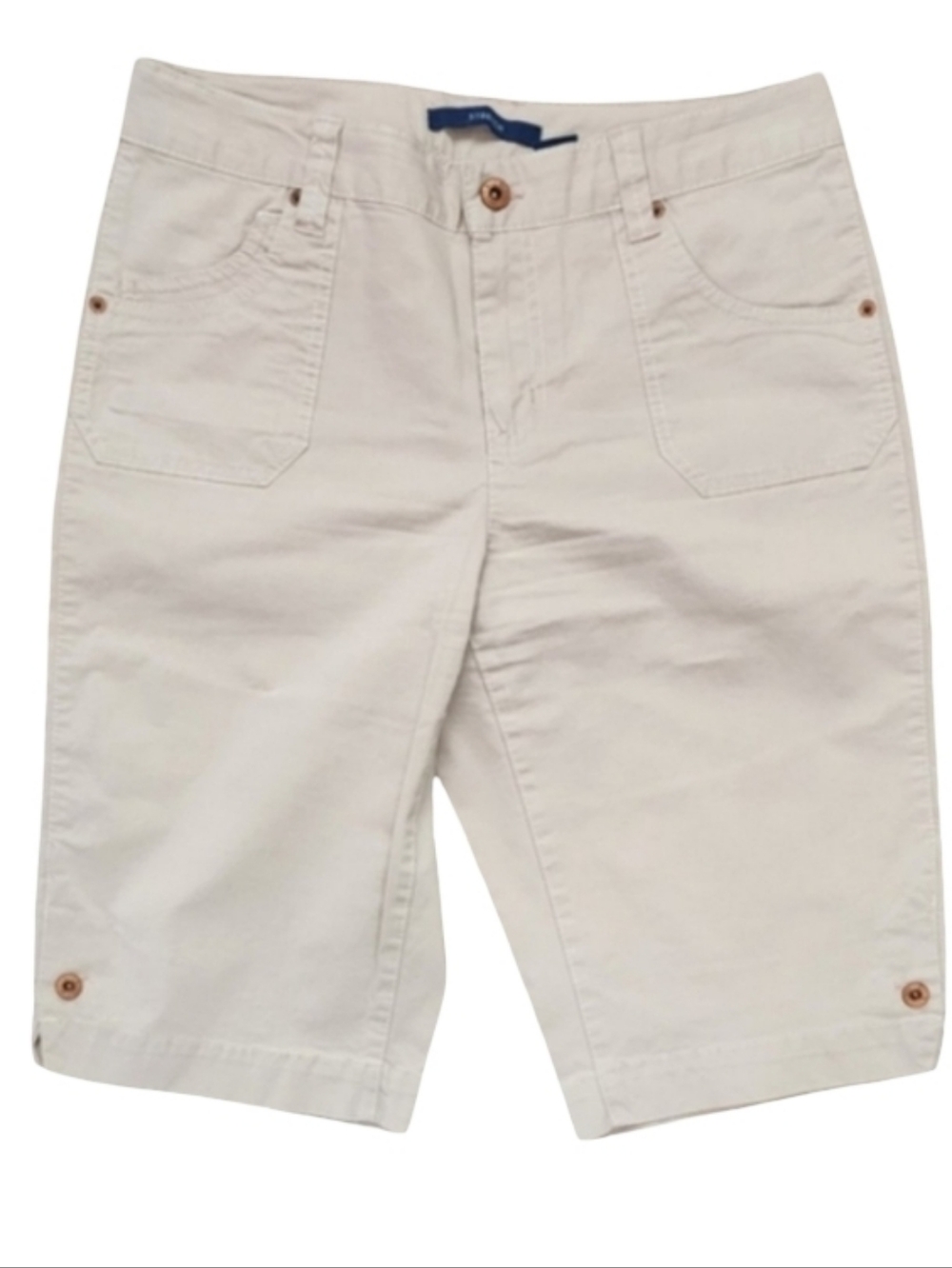 Bill Blass Stretch Beige Chino Shorts Women's Size‎ 8